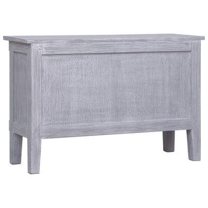 Sideboard with 2 Drawers 35.4"x11.8"x23.6" Solid Mahogany Wood
