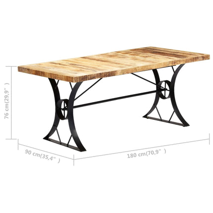 Dining Table 70.9"x35.4"x29.9" Solid Mango Wood