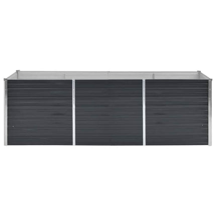 Garden Raised Bed Anthracite 94.5"x31.5"x30.3" Galvanized Steel