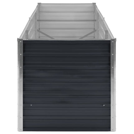 Garden Raised Bed Anthracite 94.5"x31.5"x30.3" Galvanized Steel