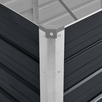 Garden Raised Bed Anthracite 94.5"x31.5"x30.3" Galvanized Steel