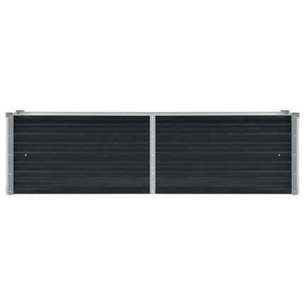 Garden Raised Bed Anthracite 63"x15.7"x17.7" Galvanized Steel