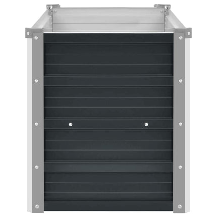 Garden Raised Bed Anthracite 63"x15.7"x17.7" Galvanized Steel