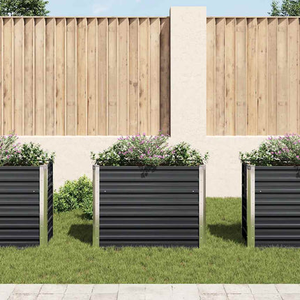Garden Raised Bed Anthracite 39.4"x15.7"x30.3" Galvanized Steel