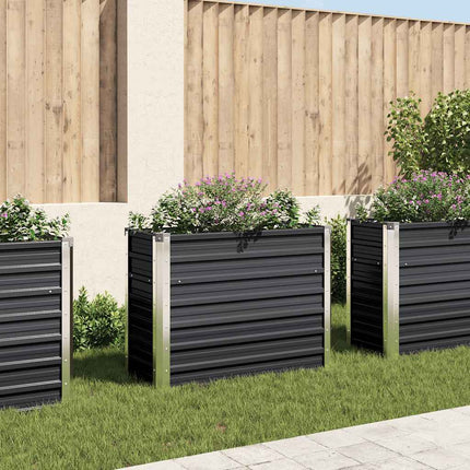 Garden Raised Bed Anthracite 39.4"x15.7"x30.3" Galvanized Steel