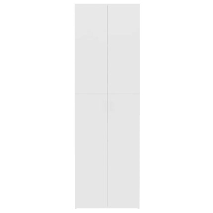 Office Cabinet White 23.6x12.6x74.8" Engineered Wood