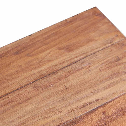 Coffee Table 23.6"x17.7"x9.1" Solid Mahogany Wood