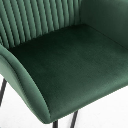 Dining Chairs 6 pcs Green Velvet