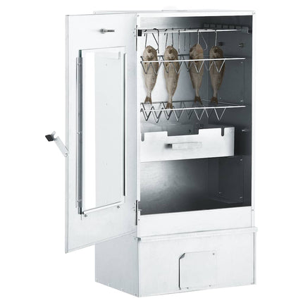BBQ Oven Smoker with 2.2 lb Wood Chips 17.5"x11.4"x32.7