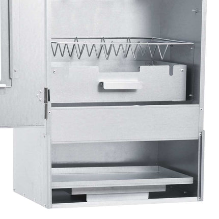 BBQ Oven Smoker with 2.2 lb Wood Chips 17.5"x11.4"x32.7