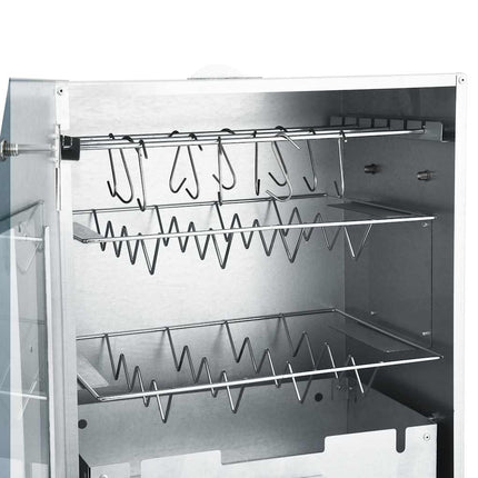 BBQ Oven Smoker with 2.2 lb Wood Chips 17.5"x11.4"x32.7