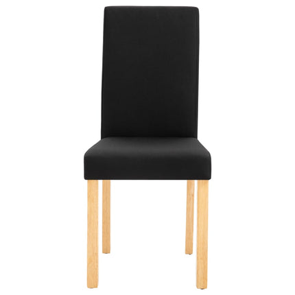Dining Chairs 6 pcs Black Fabric