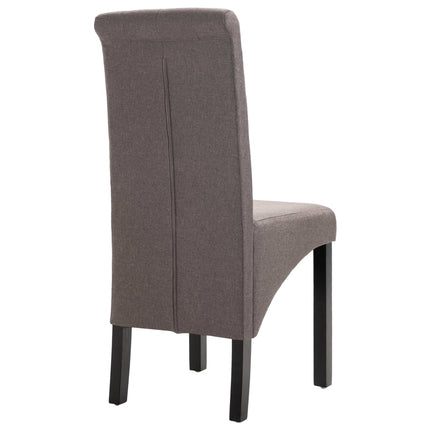 Dining Chairs 4 pcs Taupe Fabric