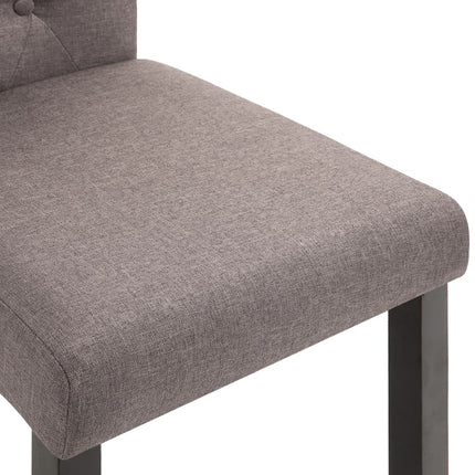 Dining Chairs 4 pcs Taupe Fabric