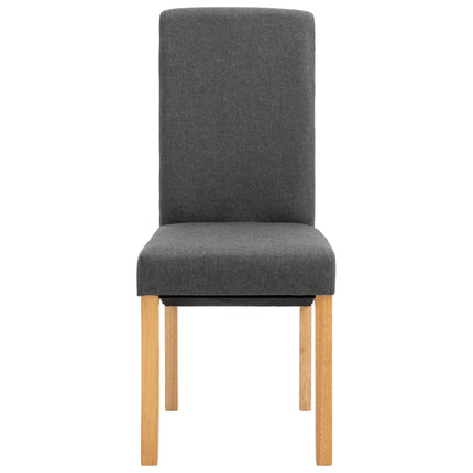 Dining Chairs 6 pcs Gray Fabric