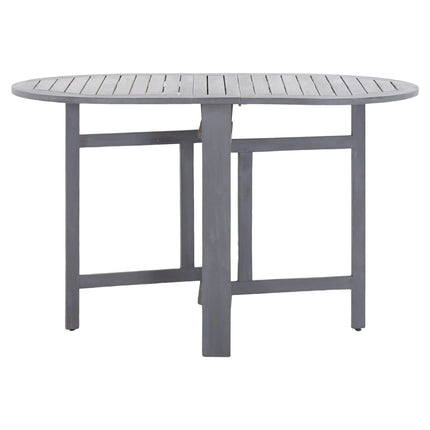 Patio Table Gray 47.2"x27.6"x29.1" Solid Acacia Wood