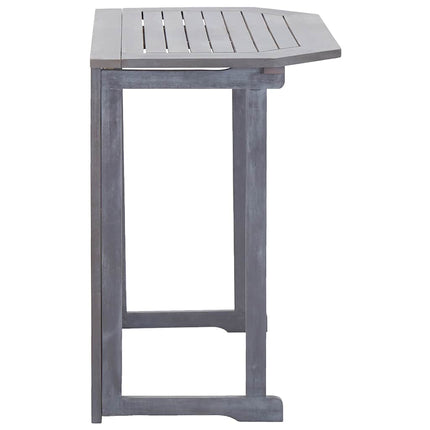 Folding Balcony Table 35.4"x19.7"x29.1" Solid Acacia Wood