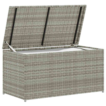 Patio Storage Box Poly Rattan 39.4"x19.7"x19.7" Gray