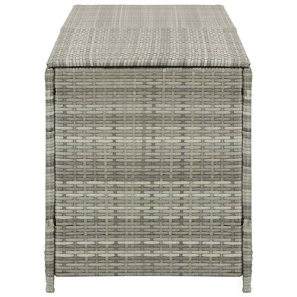 Patio Storage Box Poly Rattan 78.7"x19.6"x23.6" Gray