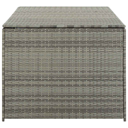 Patio Storage Box Poly Rattan 70.9"x35.4"x27.6" Gray