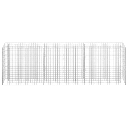 Gabion Raised Bed Galvanized Steel 106.3"x11.8"x35.4