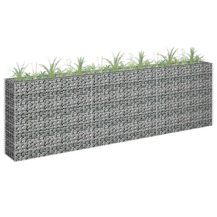 Gabion Raised Bed Galvanized Steel 106.3"x11.8"x35.4