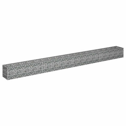 Gabion Raised Bed Galvanized Steel 141.7"x11.8"x11.8