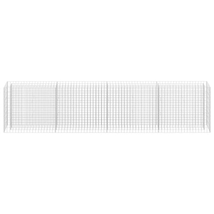 Gabion Raised Bed Galvanized Steel 141.7"x11.8"x35.4