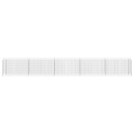 Gabion Raised Bed Galvanized Steel 177.2"x11.8"x23.6