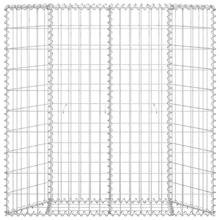 Trapezium Gabion Raised Bed Galvanized Steel 39.4"x7.9"x39.4