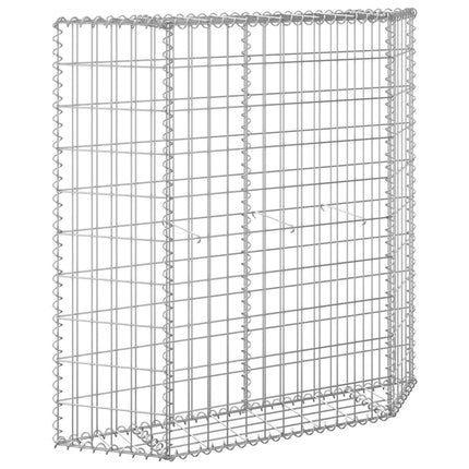 Trapezium Gabion Raised Bed Galvanized Steel 39.4"x7.9"x39.4