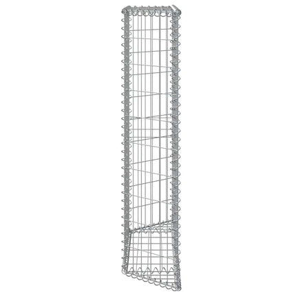 Trapezium Gabion Raised Bed Galvanized Steel 39.4"x7.9"x39.4