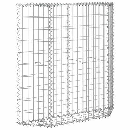 Trapezium Gabion Raised Bed Galvanized Steel 39.4"x7.9"x39.4