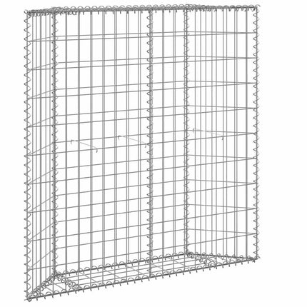 Trapezium Gabion Raised Bed Galvanized Steel 39.4"x7.9"x39.4