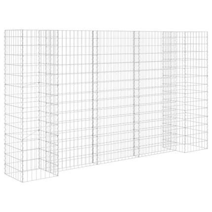H-Shaped Gabion Planter Steel Wire 102.4"x15.7"x59.1