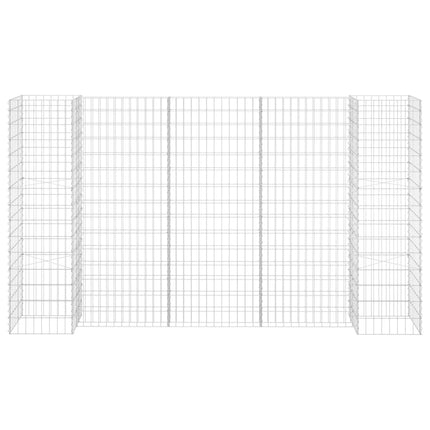 H-Shaped Gabion Planter Steel Wire 102.4"x15.7"x59.1