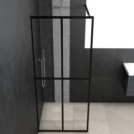 Walk-in Shower Screen Clear Tempered Glass 31.5"x76.8