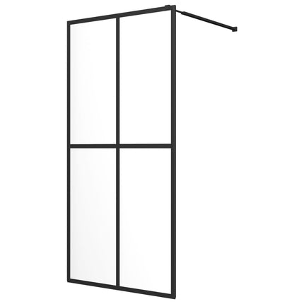 Walk-in Shower Screen Clear Tempered Glass 35.4"x76.8