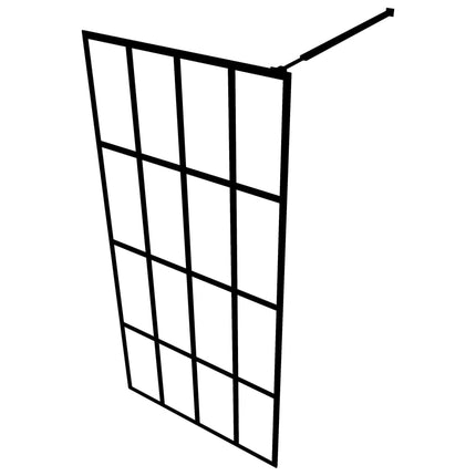 Walk-in Shower Screen Frosted Tempered Glass 46.5"x74.8