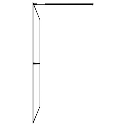 Walk-in Shower Screen Frosted Tempered Glass 46.5"x74.8