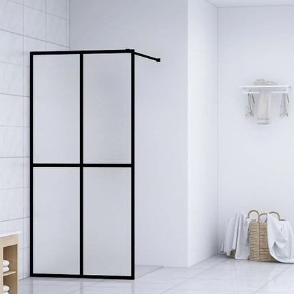Walk-in Shower Screen Frosted Tempered Glass 46.5"x74.8