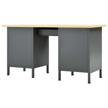 Workbench Black 63"x23.6"x33.5" Steel