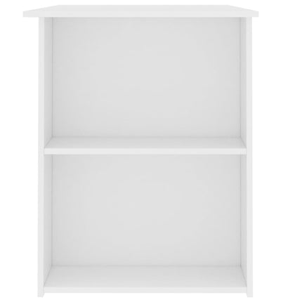 Desk White 43.3"x23.6"x28.7" Engineered Wood