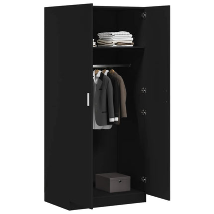 Wardrobe Black 31.5"x20.5"x70.9" Engineered Wood
