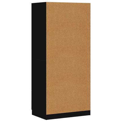 Wardrobe Black 31.5"x20.5"x70.9" Engineered Wood
