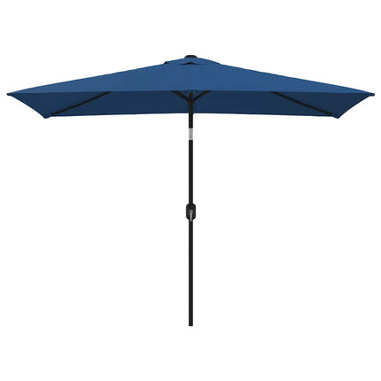 Garden Parasol with Metal Pole 118"x78.7" Azure