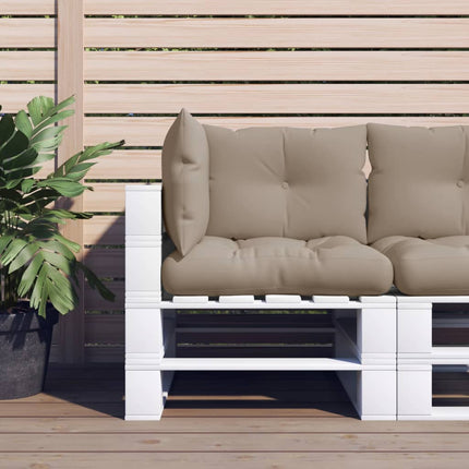 Pallet Cushions 3 pcs Taupe Fabric