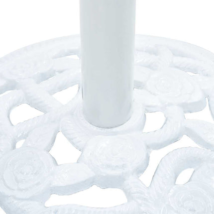 Umbrella Base White 19.8 lb 15.7" Cast Iron