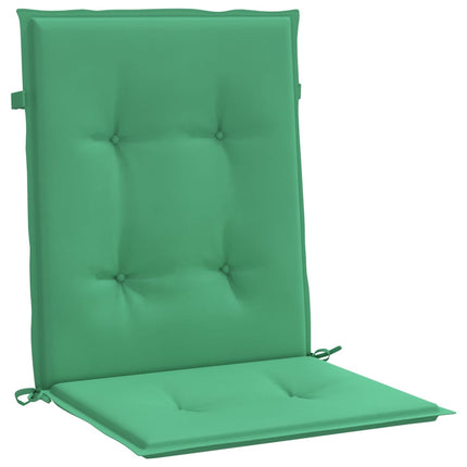 Garden Lowback Chair Cushions 2 pcs Green 39.4"x19.7"x1.2" Oxford Fabric