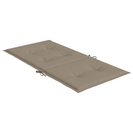 Garden Lowback Chair Cushions 2 pcs Taupe 39.4"x19.7"x1.2" Oxford Fabric